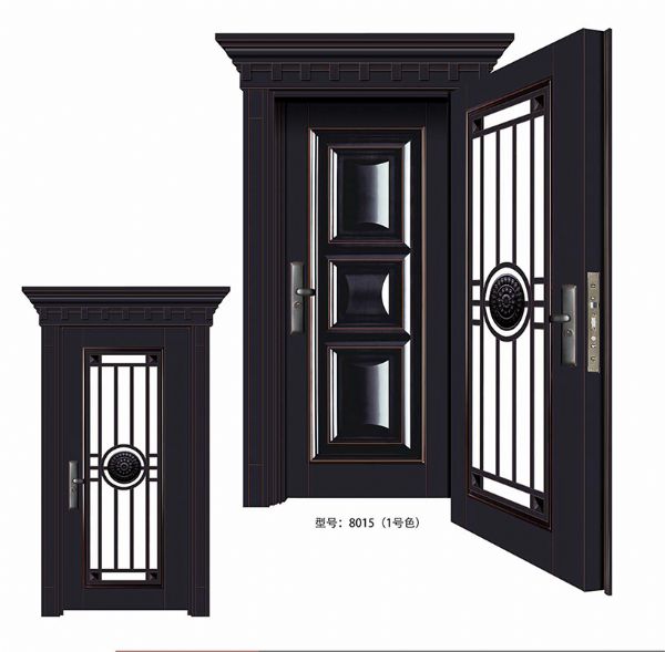 Luxury steel doors