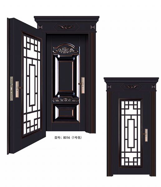 Luxury steel doors